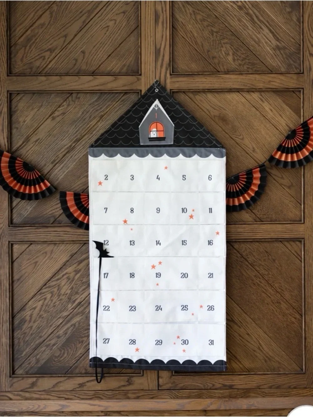 NIB My Minds Eye Countdown To Halloween Canvas Pocket Advent Calendar